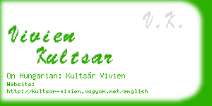 vivien kultsar business card