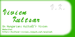 vivien kultsar business card